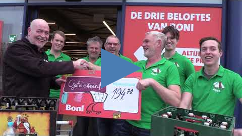 Opbrengst Flessen actie t.b.v. EB 65